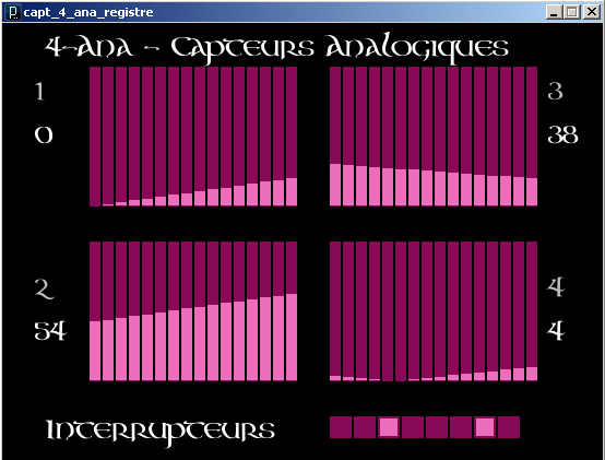 Sketch Processing pour observer les données issues des capteurs avec le module 2 -Ana.