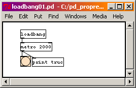 Loadbang - Principe de base.